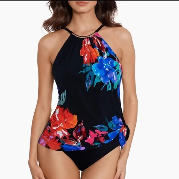 Magicsuit Flower Child Parker One Piece Swim Dress Size 8 - Picture 12 of 13